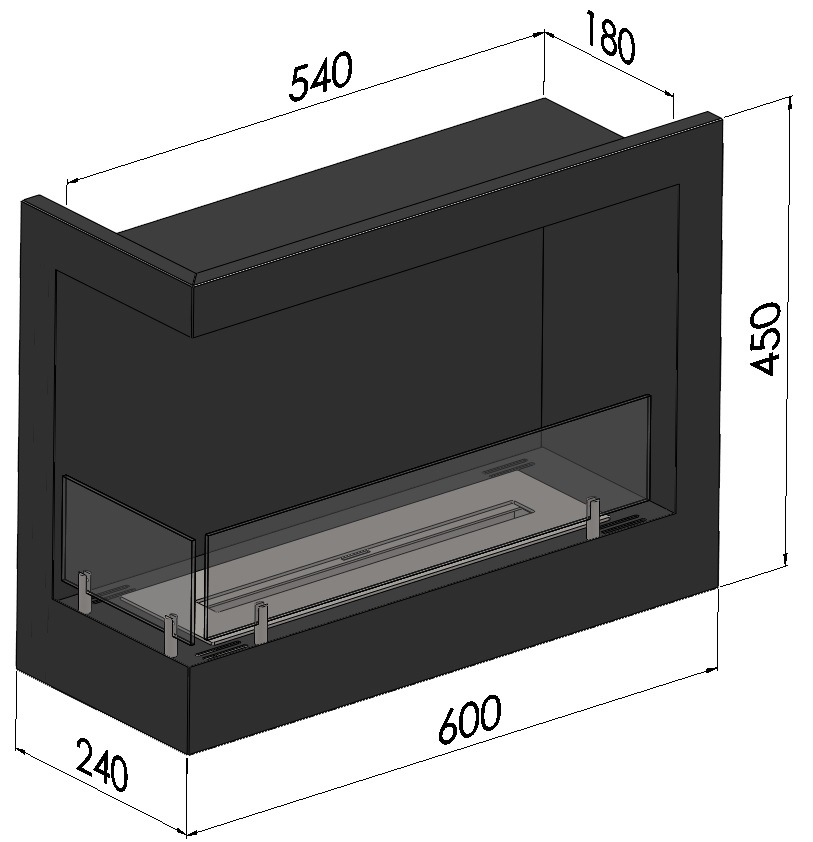 Corner lewy 600