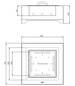 Corten Square 700 - vanjski kabin - Image 2