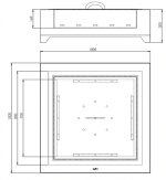 Corten Square 1000 - Vanjski kamin - Image 2