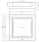 Black Square 1000 - vanjski kamin - Image 2