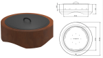 Corten 1000 Round vanjski kamin - Image 2