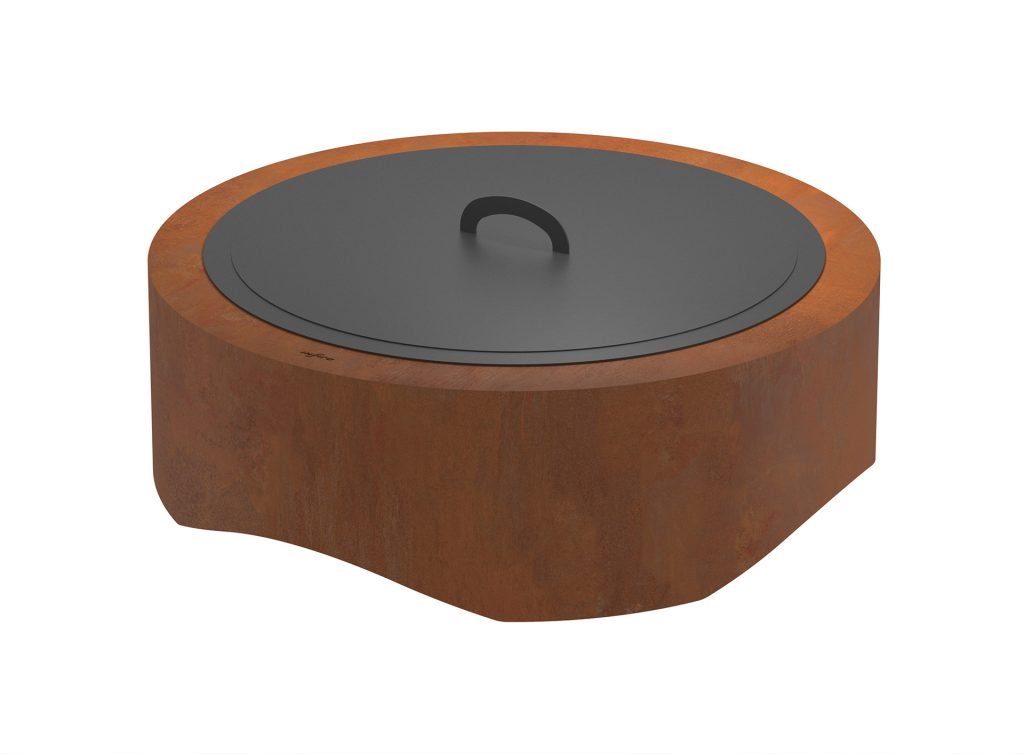 Corten 1000 Round vanjski kamin